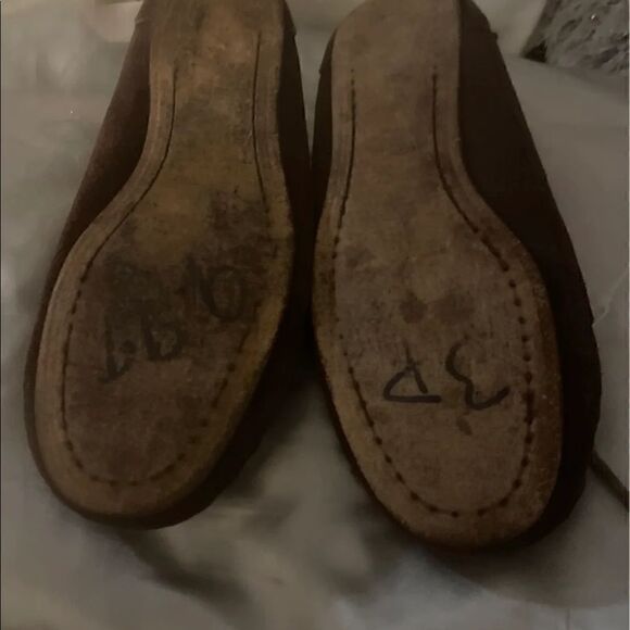 Ugg Australia shearling fur lined moccasin slippers Dakota pink brown guc sz 7 - Picture 7 of 8